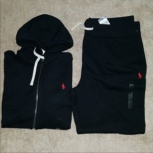 Black Ralph Lauren Polo Sweater and Sweats